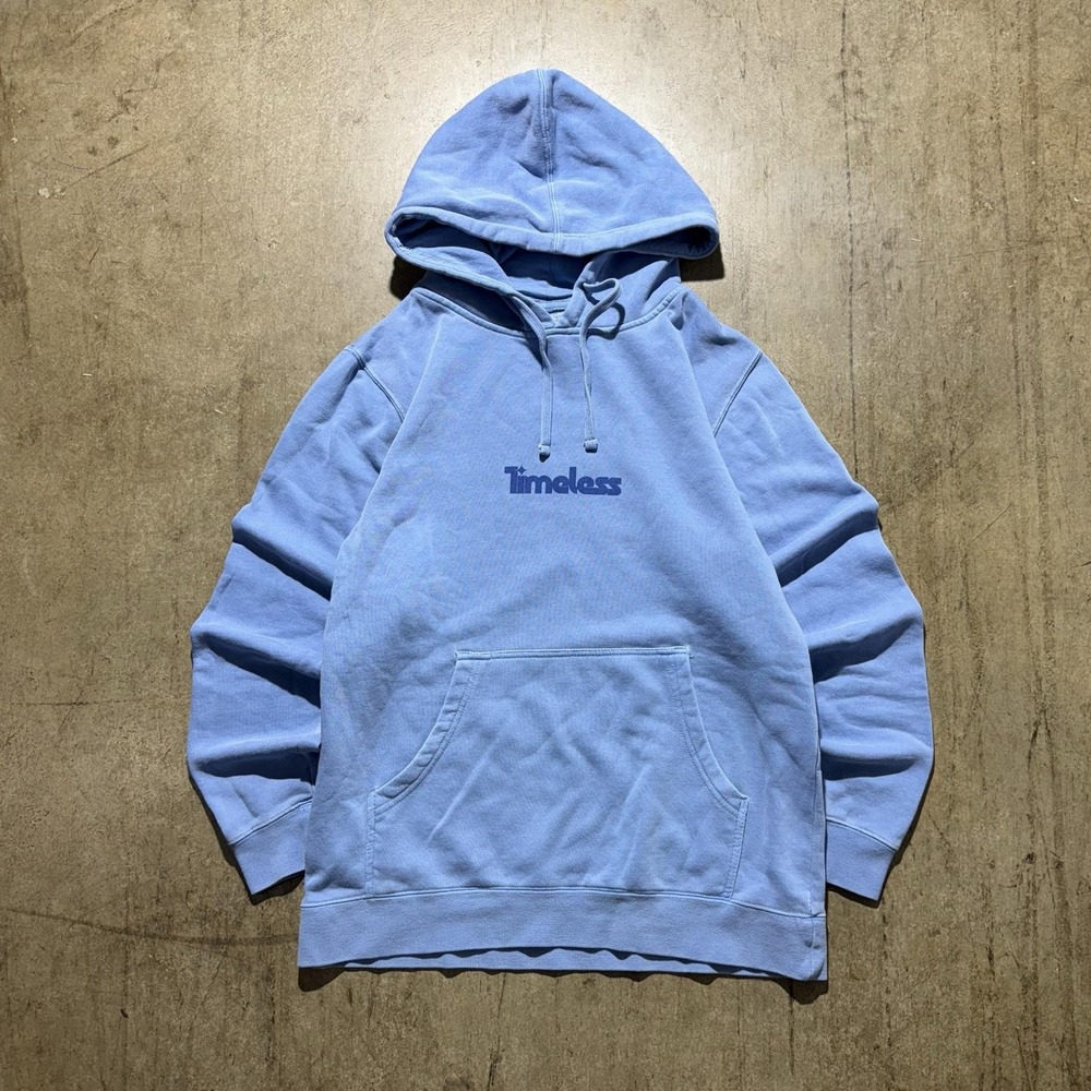 Meghan Trainor Timeless Tour Hoodie Unisex Small Blue Concert Fleece Pullover